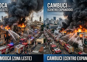 FOGO NO CENTRO EXPANDIDO: INCÊNDIOS DE GRANDES PROPORÇÕES ATINGEM GALPÕES NA MOOCA E NO CAMBUCI EM SP