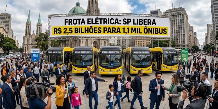 FROTA ELÉTRICA: SP LIBERA R$ 2,5 BILHÕES PARA 1,1 MIL ÔNIBUS