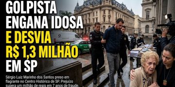 GOLPISTA ENGANA IDOSA E DESVIA R$ 1,3 MILHÃO EM SP