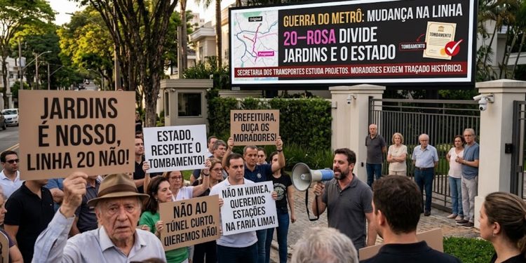 GUERRA DO METRÔ: MUDANÇA NA LINHA 20-ROSA DIVIDE JARDINS E O ESTADO