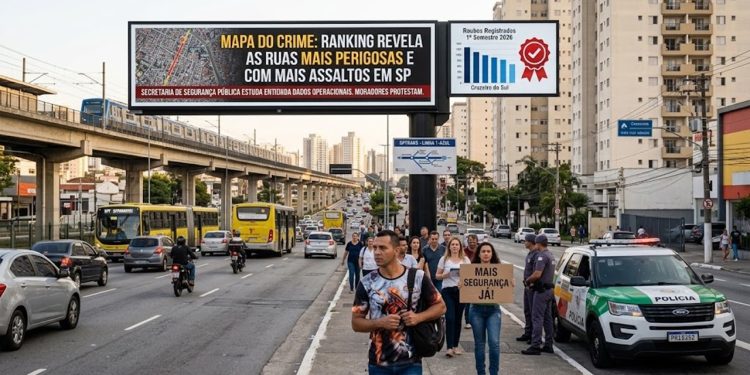 MAPA DO CRIME: RANKING REVELA AS RUAS MAIS PERIGOSAS E COM MAIS ASSALTOS EM SP