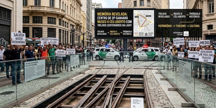 MEMÓRIA REVELADA: CENTRO DE SP GANHARÁ MUSEU A CÉU ABERTO COM TRILHOS CENTENÁRIOS DA LIGHT