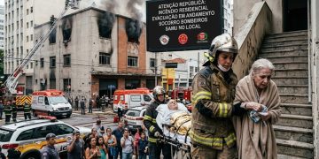 PÂNICO NA REPÚBLICA: INCÊNDIO EM APARTAMENTO EXPÕE FALHA NA EVACUAÇÃO DE IDOSOS EM SP