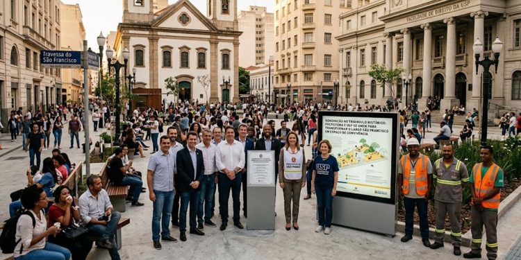 RENOVAÇÃO NO TRIÂNGULO HISTÓRICO: PREFEITURA E USP SE UNEM PARA TRANSFORMAR O LARGO SÃO FRANCISCO EM ESPAÇO DE CONVIVÊNCIA