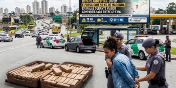 ROTA CLANDESTINA: JOVEM É PRESA COM 36 KG DE MACONHA EM MALAS DURANTE VIAGEM COMPARTILHADA ENTRE SP E MG