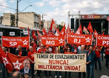 TEMOR DE ESVAZIAMENTO: PT MOBILIZA MILITÂNCIA PARA ATO DE LULA