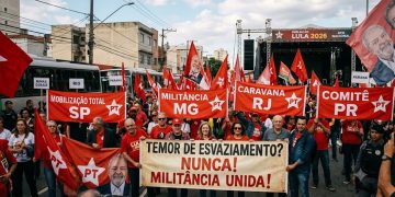 TEMOR DE ESVAZIAMENTO: PT MOBILIZA MILITÂNCIA PARA ATO DE LULA
