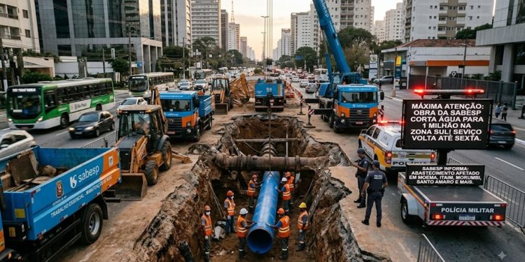 TORNEIRAS SECAS: OBRA DA SABESP DEIXA 1 MILHÃO SEM ÁGUA NA ZONA SUL DE SP