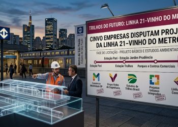 TRILHOS DO FUTURO: CINCO EMPRESAS DISPUTAM PROJETO DA LINHA 21-VINHO DO METRÔ