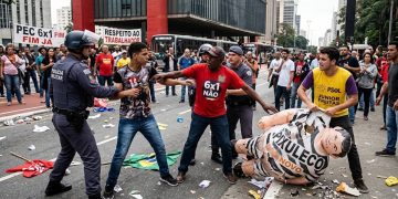 TUMULTO NA PAULISTA: PROTESTO TERMINA COM AGRESSÃO E DEPREDAÇÃO.