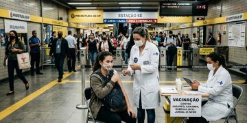 VACINA NO TRILHO: METRÔ DE SP ABRE CINCO ESTAÇÕES CONTRA O SARAMPO