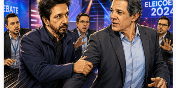 DEBATE TERMINA EM BATE-BOCA: NUNES CONFRONTA HADDAD APÓS CITAÇÃO A CONTRATO DE WI-FI SOB INVESTIGAÇÃO