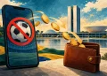 Ilustração editorial gerada por IA sobre governo anuncia fim das bets e define calendário para devolução de saldos