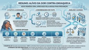 Aquipta combate crises crônicas de cabeça em adultos, mas preço final ainda depende do crivo regulatório para não pesar no bolso.