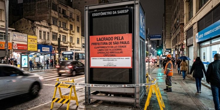APAGÃO NA CONSOLAÇÃO: PREFEITURA LACRA ESGOTÔMETRO DA SABESP