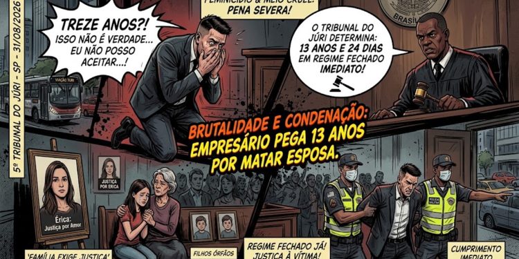 BRUTALIDADE E CONDENAÇÃO: EMPRESÁRIO PEGA 13 ANOS POR MATAR ESPOSA.
