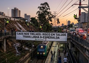 CAOS NOS TRILHOS: RISCO EM TALUDE TRAVA LINHA 9-ESMERALDA