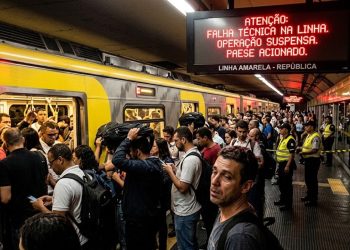 CAOS NOS TRILHOS: PANE NA LINHA AMARELA PARALISA A CAPITAL