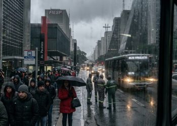 CÉU FECHADO EM SP: CHUVA E FRIO CASTIGAM CAPITAL ATÉ QUINTA
