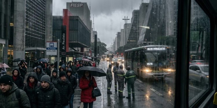 CÉU FECHADO EM SP: CHUVA E FRIO CASTIGAM CAPITAL ATÉ QUINTA