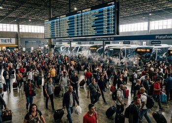 CORRIDA AOS TERMINAIS: MAIS DE MEIO MILHÃO LOTAM RODOVIÁRIAS DE SP.