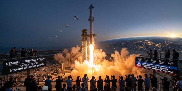 CORRIDA ESPACIAL: STARSHIP CHEGA À ÓRBITA E AMPLIA INTERNET GLOBAL