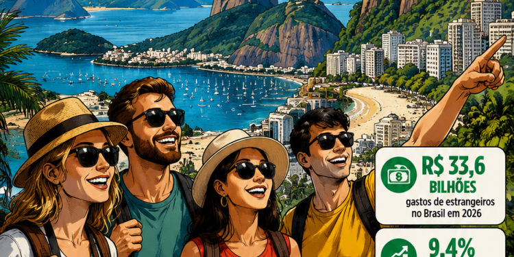TURISTAS ESTRANGEIROS DEIXAM R$ 33,6 BILHÕES NO BRASIL E PAÍS BATE NOVO RECORDE