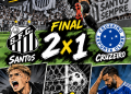 SANTOS DÁ SHOW DE BOLA NA VILA E VENCE O CRUZEIRO POR 2 A 1