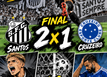 SANTOS DÁ SHOW DE BOLA NA VILA E VENCE O CRUZEIRO POR 2 A 1