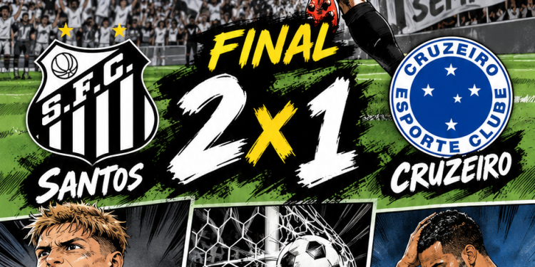 SANTOS DÁ SHOW DE BOLA NA VILA E VENCE O CRUZEIRO POR 2 A 1