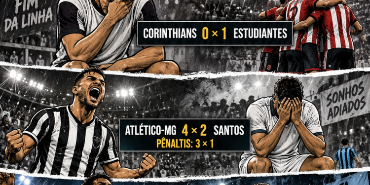 Noite de decisões: Palmeiras avança; Corinthians e Santos são eliminados