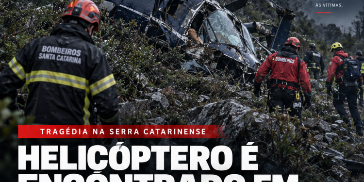 HELICÓPTERO COM CANTOR RICK É ENCONTRADO EM SANTA CATARINA; CINCO PESSOAS MORRERAM