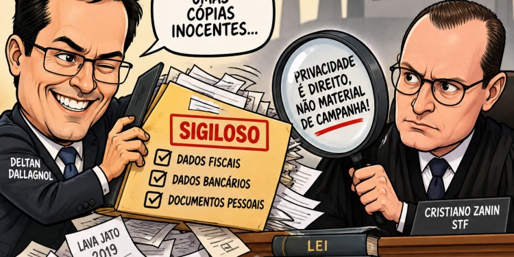 DADOS SIGILOSOS DE ZANIN APARECEM EM PROCESSO DE DELTAN; TRE-PR ACIONA MINISTÉRIO PÚBLICO