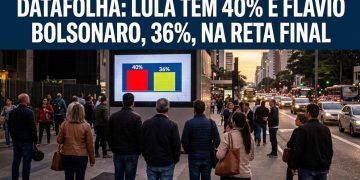 DATAFOLHA: LULA TEM 40% E FLÁVIO BOLSONARO, 36%, NA RETA FINAL