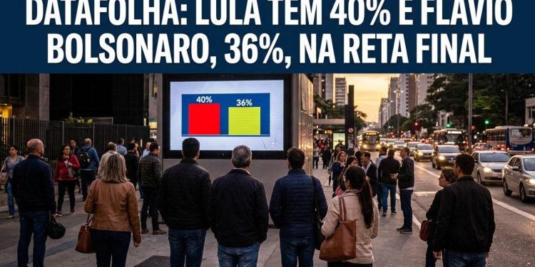 DATAFOLHA: LULA TEM 40% E FLÁVIO BOLSONARO, 36%, NA RETA FINAL