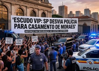 ESCUDO VIP: SP DESVIA POLÍCIA PARA CASAMENTO DE MORAES