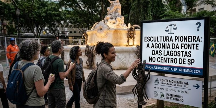 ESCULTURA PIONEIRA: A AGONIA DA FONTE DAS LAGOSTAS NO CENTRO DE SP