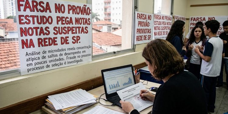 GOLPE NO PROVÃO: ESTUDO PEGA NOTAS SUSPEITAS NA REDE DE SP