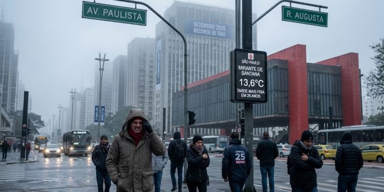 GELADEIRA PAULISTANA: SP REGISTRA TARDE MAIS FRIA EM 26 ANOS