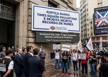 JUSTIÇA BARRA TIMES SQUARE PAULISTANA E REJEITA RECURSO DE NUNES