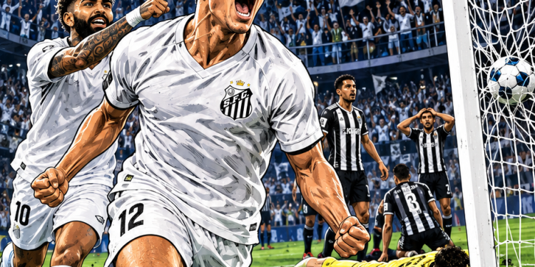 SANTOS JOGA MUITO, ENGole O GALO E ABRE VANTAGEM NA SUL-AMERICANA