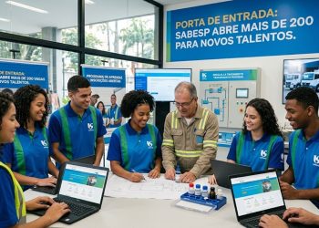 PORTA DE ENTRADA: SABESP ABRE MAIS DE 200 VAGAS PARA NOVOS TALENTOS.