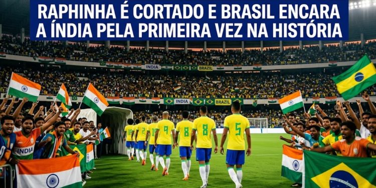 RAPHINHA É CORTADO E BRASIL ENCARA A ÍNDIA PELA PRIMEIRA VEZ NA HISTÓRIA