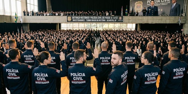 REFORÇO HISTÓRICO: POLÍCIA DÁ POSSE A 1.413 INVESTIGADORES