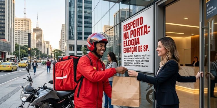 RESPEITO NA PORTA: ENTREGADOR ELOGIA EDUCAÇÃO DE SP