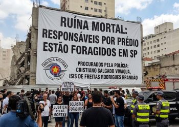 RUÍNA MORTAL: RESPONSÁVEIS POR PRÉDIO ESTÃO FORAGIDOS EM SP