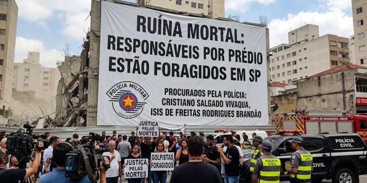 RUÍNA MORTAL: RESPONSÁVEIS POR PRÉDIO ESTÃO FORAGIDOS EM SP