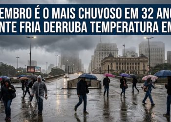 SETEMBRO É O MAIS CHUVOSO EM 32 ANOS E FRENTE FRIA DERRUBA TEMPERATURA EM SP