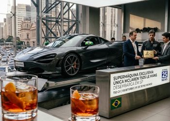 SUPERMÁQUINA EXCLUSIVA: ÚNICA MCLAREN 750S LE MANS DESEMBARCA EM SP
