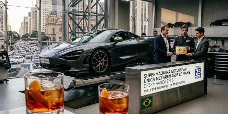 SUPERMÁQUINA EXCLUSIVA: ÚNICA MCLAREN 750S LE MANS DESEMBARCA EM SP